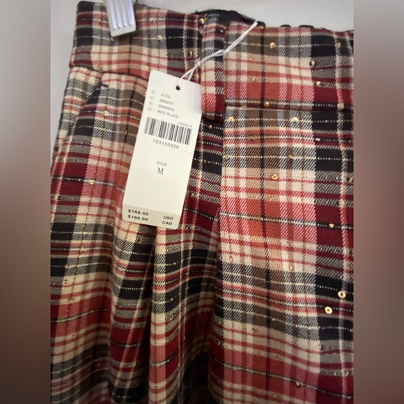 ANTHROPOLOGIE The Avery Sparkle Pleated Wide-Leg Trousers by Maeve M new - Picture 6 of 7